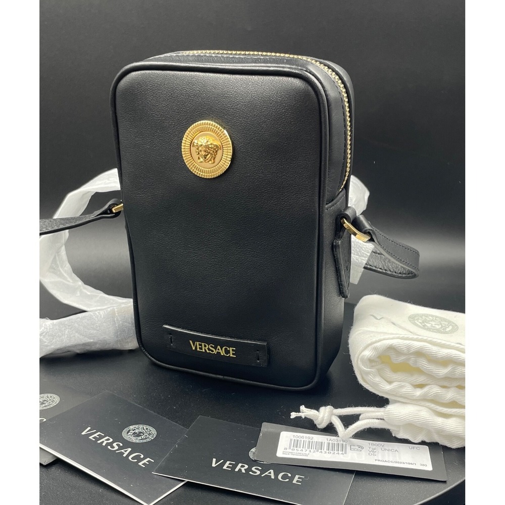 Versace Black Medusa Mini Phone Case Bag 1006192 - Picture 9 of 9